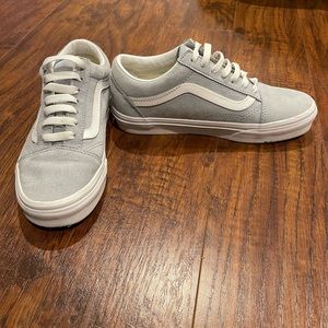 Light blue suede vans